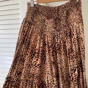 Aerie Leopard Wide Leg Pants